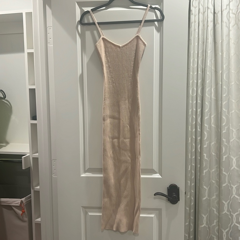 Knitted dress from Forever 21 beige
